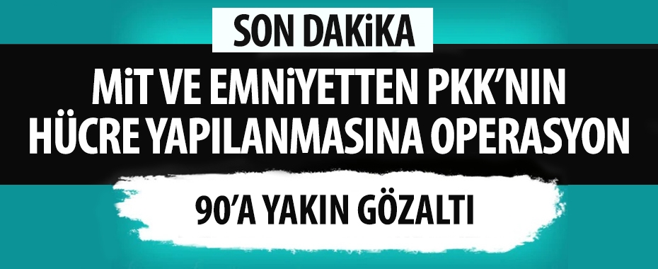 MİT ve Emniyetten 18 ilde PKK'nın hücre yapılanmasına operasyon!