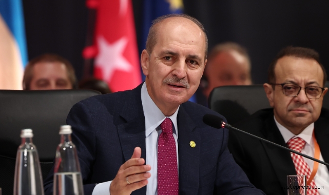 TBMM Başkanı Kurtulmuş: "1967 sınırlarında Filistin Devleti'nin toprak bütünlüğünü savunuyoruz"
