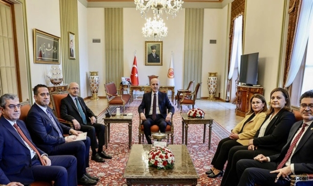 TBMM Başkanı Numan Kurtulmuş, CHP Genel Başkanı Kılıçdaroğlu'nu kabul etti!