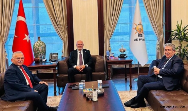 Başkan Büyükkılıç’tan, Ak Parti Genel Başkan Vekili Mustafa Elitaş’a ziyaret!