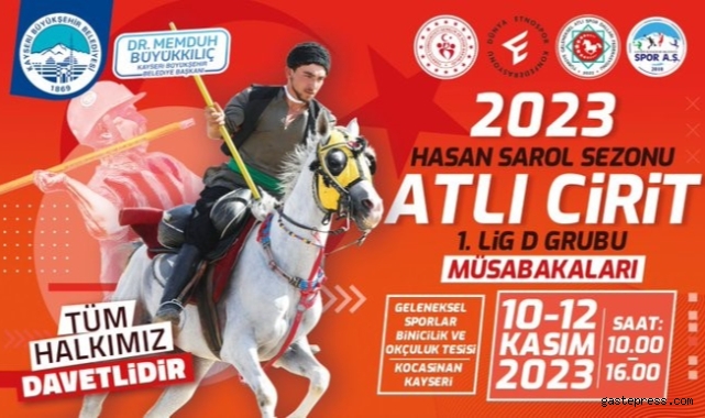 Büyükşehir Spor A.Ş. Atlı Cirit Müsabakaları’na ev sahipliği yapıyor!