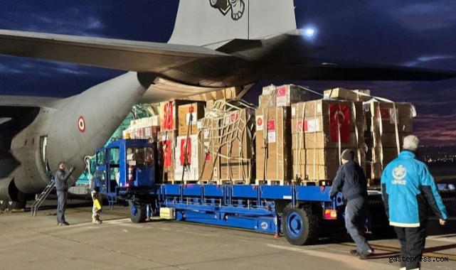 Gazze'ye sağlık yardımı taşıyan uçak Kayseri'den havalandı!