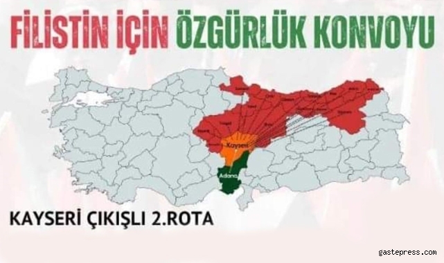 Kayseri'de Filistin Gecesi Düzenleniyor!