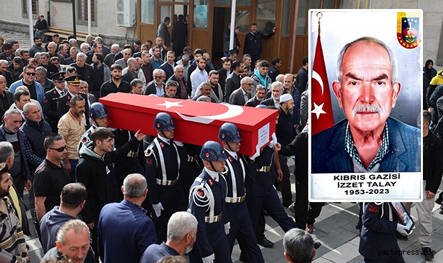 Kıbrıs Gazisi son yolculuğuna uğurlandı!