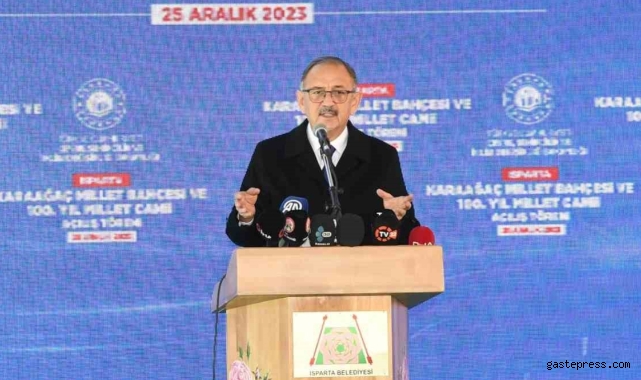 Çevre, Şehircilik ve İklim Değişikliği Bakanı Özhaseki: "100 milyon metrekare yeşil alan için proje başlattık"