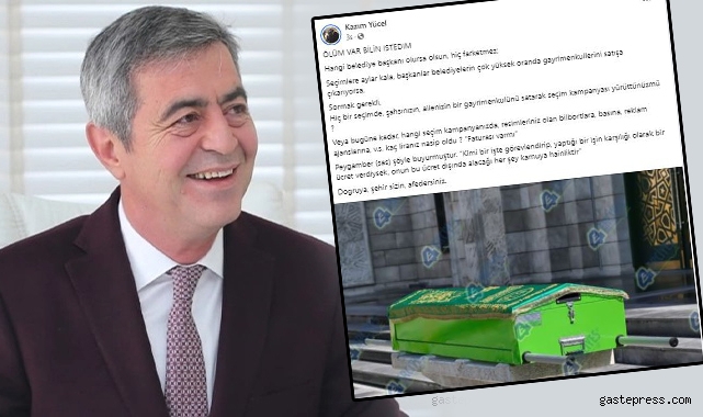 İYİ Partili Kazım Yücel'den dikkat çeken paylaşım, "Ölüm var bilin istedim"