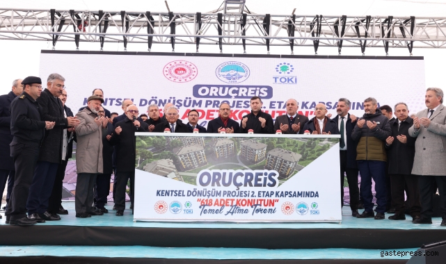 Kayseri Büyükşehir, Oruçreis'i dönüştürüyor: 618 konutun temeli atıldı!