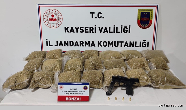 Kayseri'de 16 kilo uyuşturucu ele geçirildi!