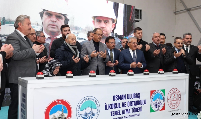 Osman Ulubaş İlkokulu ve Ortaokulu'nun temeli atıldı!