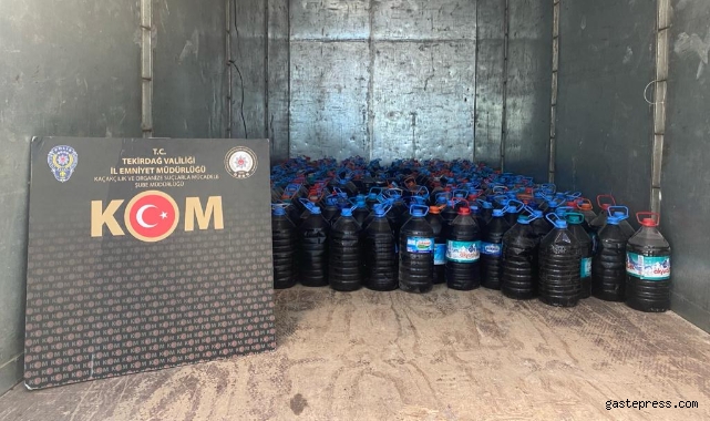 Sahte içkiye büyük darbe: 2 tona yakın ele geçirildi!