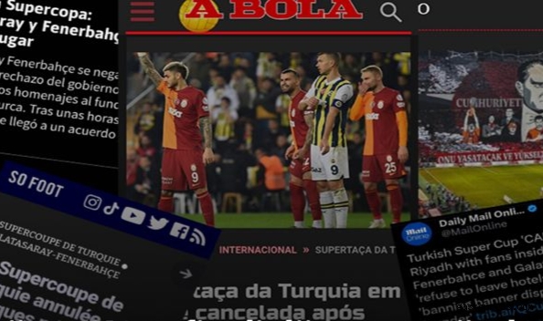 Süper Kupa finalinin iptali, Avrupa basınında geniş yankı buldu!