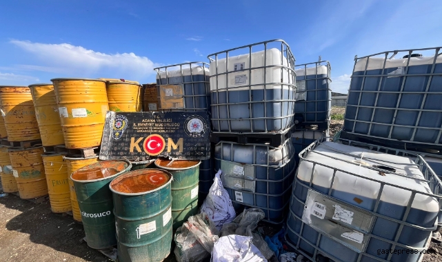 Adana’da 22 bin 60 litre kaçak akaryakıt ele geçirildi!