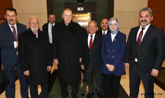 Başkan Büyükkılıç, Cumhurbaşkanı Erdoğan ile görüştü!
