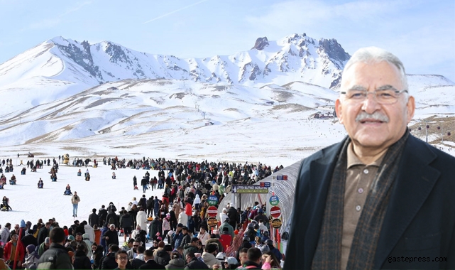 Başkan Büyükkılıç, Erciyes'te turistlerle buluştu!