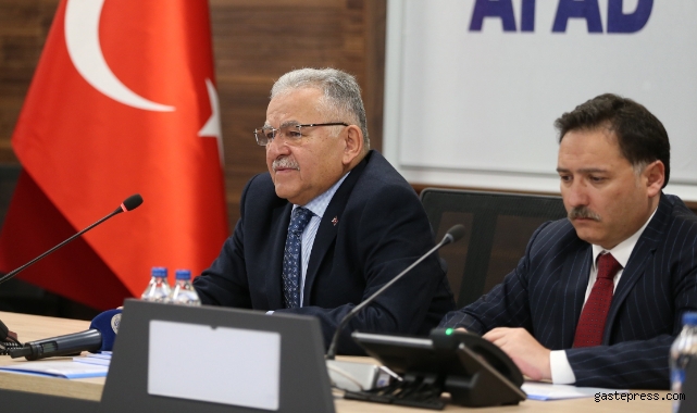 Büyükkılıç, Vali Çiçek başkanlığında İl Afet ve Acil Durum Koordinasyon Toplantısı'na katıldı!