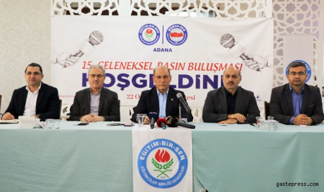 EĞİTİM-BİR-SEN Adana şubesi 15.Geleneksel basın buluşması gerçekleştirdi!