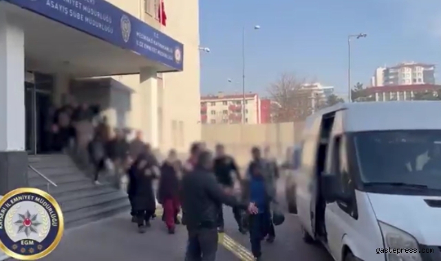 Kayseri'de hırsızlık operasyonu: 21 gözaltı!