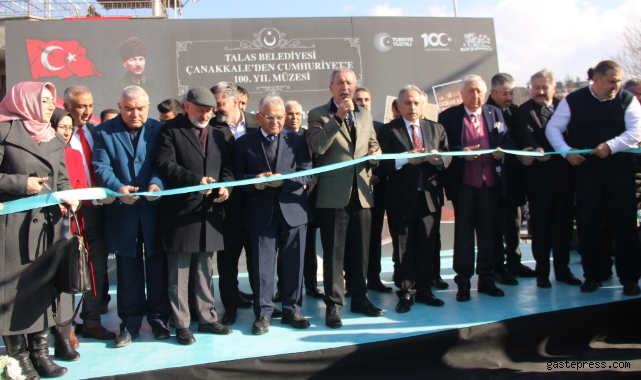 Talas'ta 'Çanakkale'den Cumhuriyete 100. Yıl Müzesi' açıldı!