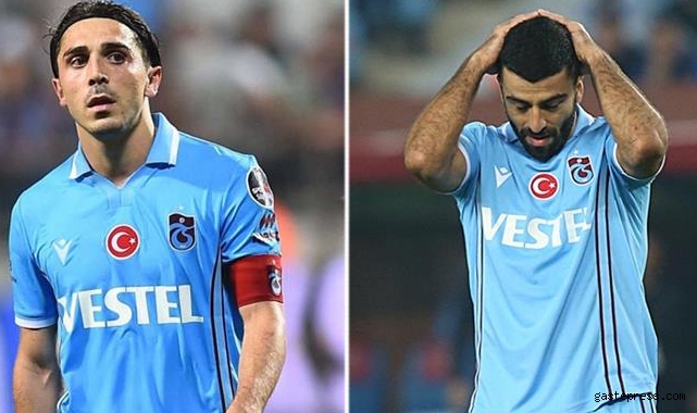 Trabzonspor'da Abdülkadir Ömür ve Umut Bozok kadro dışı bırakıldı!