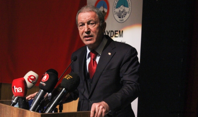 Vekil Hulusi Akar: “Başaramayacaksınız, kaybedeceksiniz tek kurtuluş adalete teslim olmak”