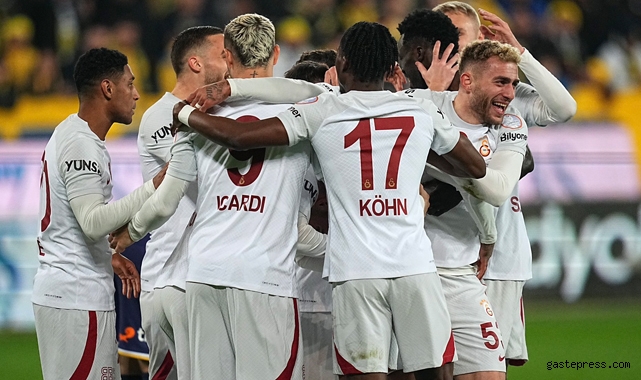 Galatasaray Ankara'da 3 puanı 3 golle aldı!