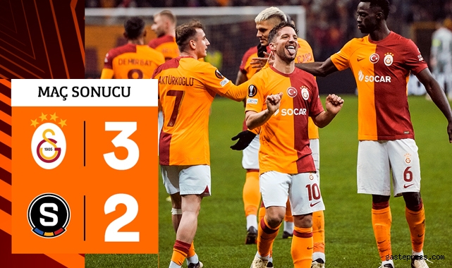 Galatasaray sahasında Sparta Prag'ı 3-2 mağlup etti!