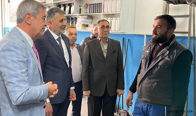 İyi Parti Kayseri Büyükşehir Belediye Başkan Adayı Kazım Yücel, Yeni Sanayi'deydi!