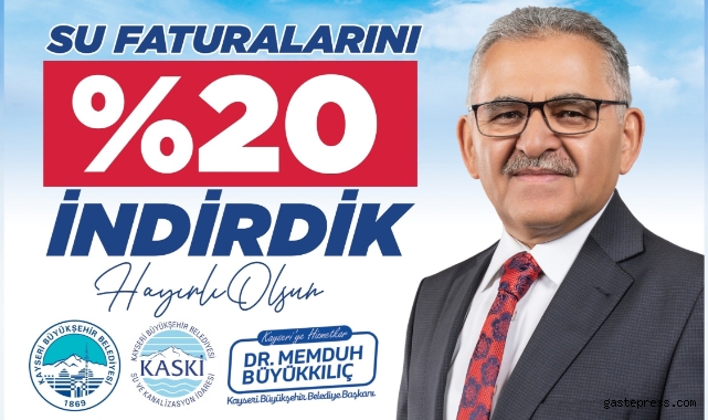 Kayseri, metreküpte alınan ücret sıralamasında 22. sırada!