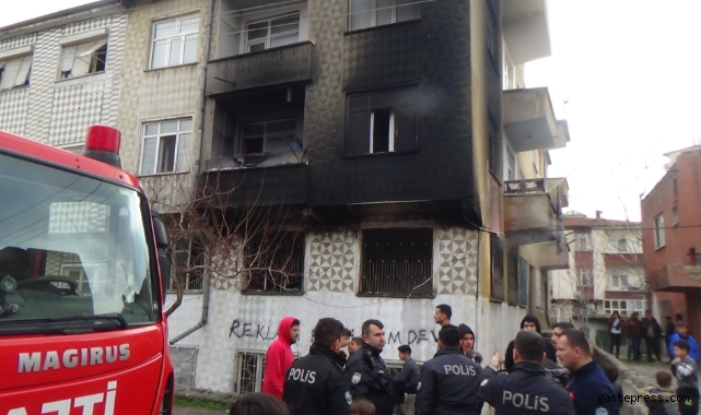 3 katlı binada çıkan yangın korkuttu!
