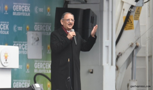 Bakan Özhaseki, “Yamula Barajı gibi deniz getirdik buraya”