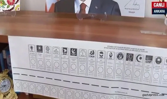 İşte 31 Mart'taki oy pusulası! Neredeyse 1 metre boyunda!