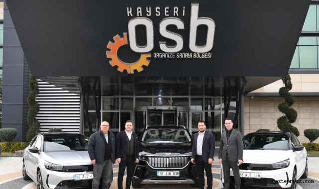 Kayseri OSB araç filosuna 3 yeni elektrikli araç katıldı!
