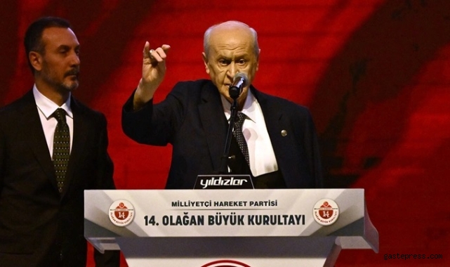 MHP 14'üncü Olağan Büyük Kurultayı başladı! Devlet Bahçeli'den Erdoğan'a, "Ayrılamazsın, Türk milletini yalnız bırakamazsın"