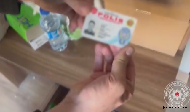 Sahte polis kimliği kullanan şahıs yakayı ele verdi!