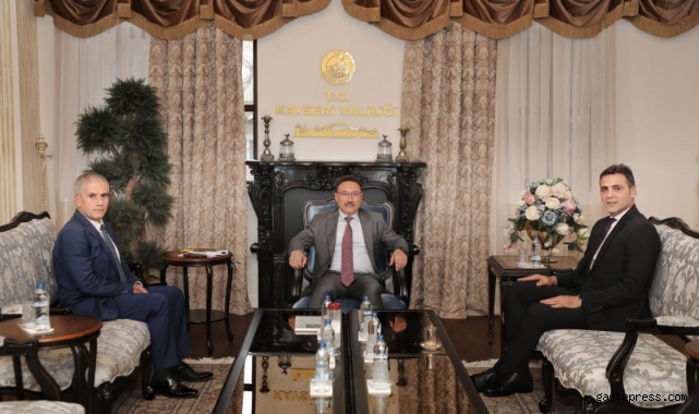 Vali Çiçek, göreve başlayan Aydın'ı kabul etti!