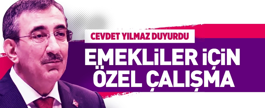 Cumhurbaşkanı Yardımcısı Cevdet Yılmaz duyurdu: Emekliler için özel çalışma!