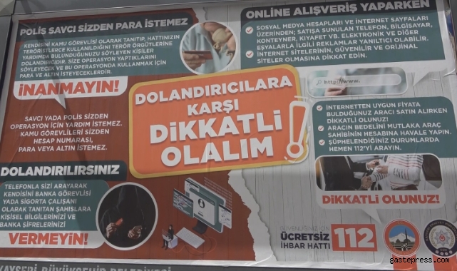 Kayseri’de bilboardlu dolandırıcılık uyarısı!