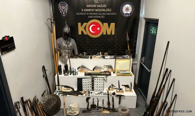 KOM ekipleri 455 adet suç unsuru ve tarihi eser olduğu değerlendirilen eşya ele geçirdi!