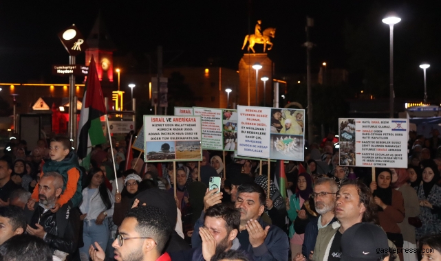 Kayseri’de Filistin’e destek gösterisi!