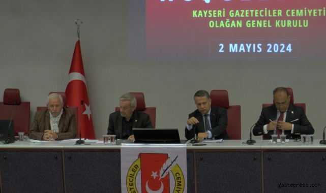 Kayseri Gazeteciler Cemiyeti'nde Başkanlık Görevine Metin Kösedağ Tekrar Seçildi