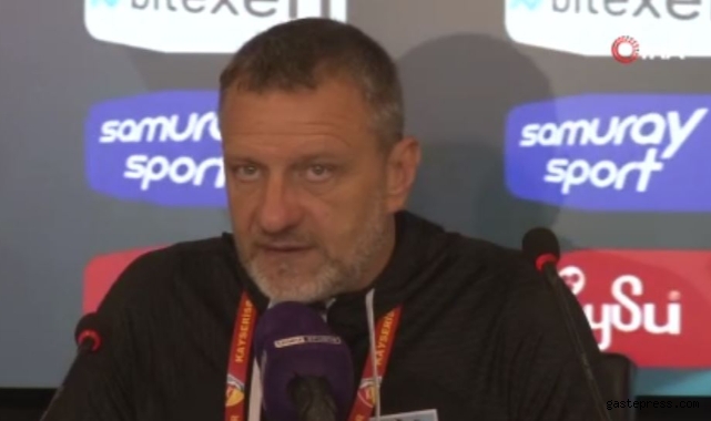 Kayserispor Teknik Sorumlusu Hari Vukas: "Beraberlikten Tatmin Olmamız Gerekiyor"