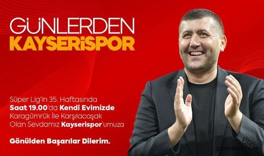 Milletvekili Baki Ersoy, Kayserispor'a Başarılar Diledi!