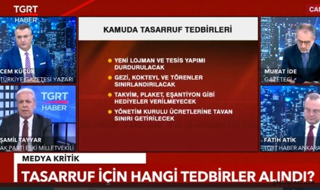 Şamil Tayyar'dan kamuda tasarruf paketi yorumu: Sandıkta dayak mı yemek gerekiyordu!