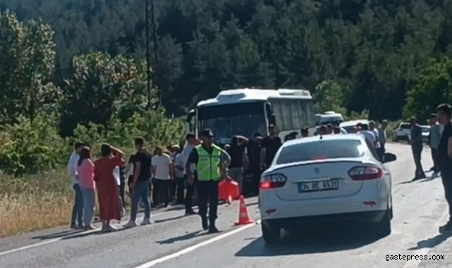 Karabük'te feci kaza! Motosikletle otobüsün altında kaldı!