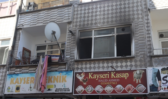 Kayseri'de ev yangını!