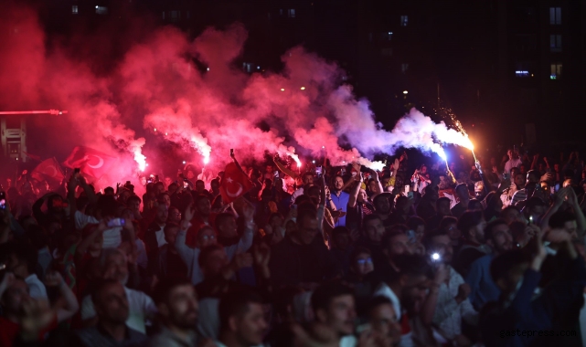 Kayseri'de milli takım coşkusu!
