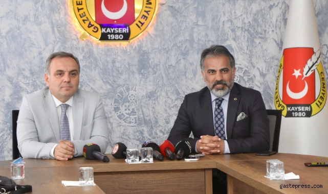Rektör Prof. Dr. Altun, Kayseri Gazeteciler Cemiyeti’ni ziyaret etti!