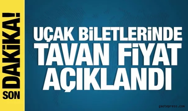 Uçak biletlerinde tavan fiyat açıklandı!