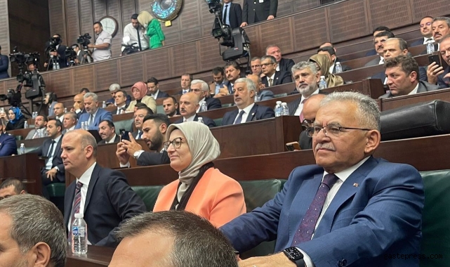 Başkan Büyükkılıç; TBMM'de Cumhurbaşkanı Erdoğan'ın hitaplarını dinledi!