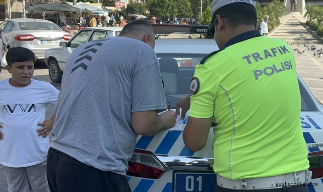 Adana'da gereksiz korna çalan 46 sürücüye para cezası kesildi!